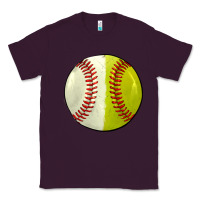 Plum half baseball softball Classic Tee - JahusDesignShop