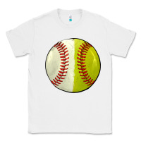 White half baseball softball Classic Tee - JahusDesignShop