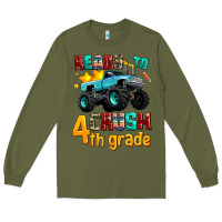 Army Green ready to school crush 4th grade Long Sleeve Tee - AdoDesignShop