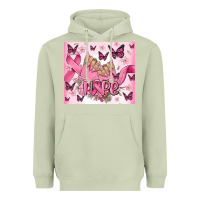 Matcha breast cancer nails hope Heavyweight Hoodie - MaliasSmallBusiness