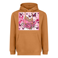 Meerkat breast cancer nails hope Heavyweight Hoodie - MaliasSmallBusiness