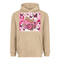 Mushroom breast cancer nails hope Heavyweight Hoodie - MaliasSmallBusiness