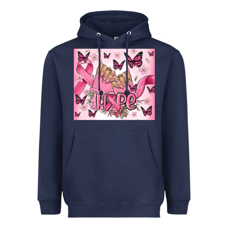Breast Cancer Nails Hope Heavyweight Hoodie by MaliasSmallBusiness | Teevron
