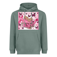Sage breast cancer nails hope Heavyweight Hoodie - MaliasSmallBusiness