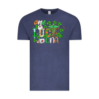 Vintage Denim st.patricks one lucky cna  nurse Vintage Tee - BarkalooDesign
