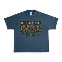 Midnight Navy glitter and dirt mama of both Urban Heavy Tee - Zillion Design Studio