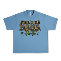 Pebble Blue glitter and dirt mama of both Urban Heavy Tee - Zillion Design Studio
