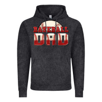 Vintage Black baseball dad Vintage Hoodie - Zillion Design Studio