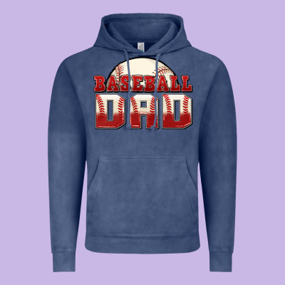 Baseball Dad Vintage Hoodie Designed By Zillion Design Studio