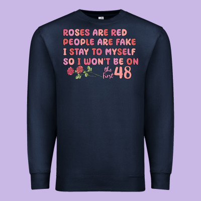 Roses Are Red Premium Sweatshirt Designed By Maliassmallbusiness