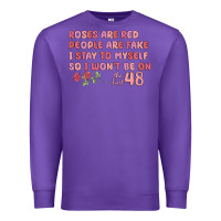 Purple roses are red Premium Sweatshirt - MaliasSmallBusiness