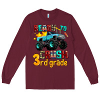 Burgundy ready to school crush 3rd grade Long Sleeve Tee - AdoDesignShop