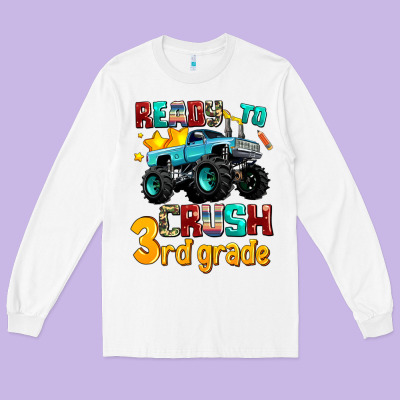 Ready To School Crush 3rd Grade Long Sleeve Tee Designed By Adodesignshop