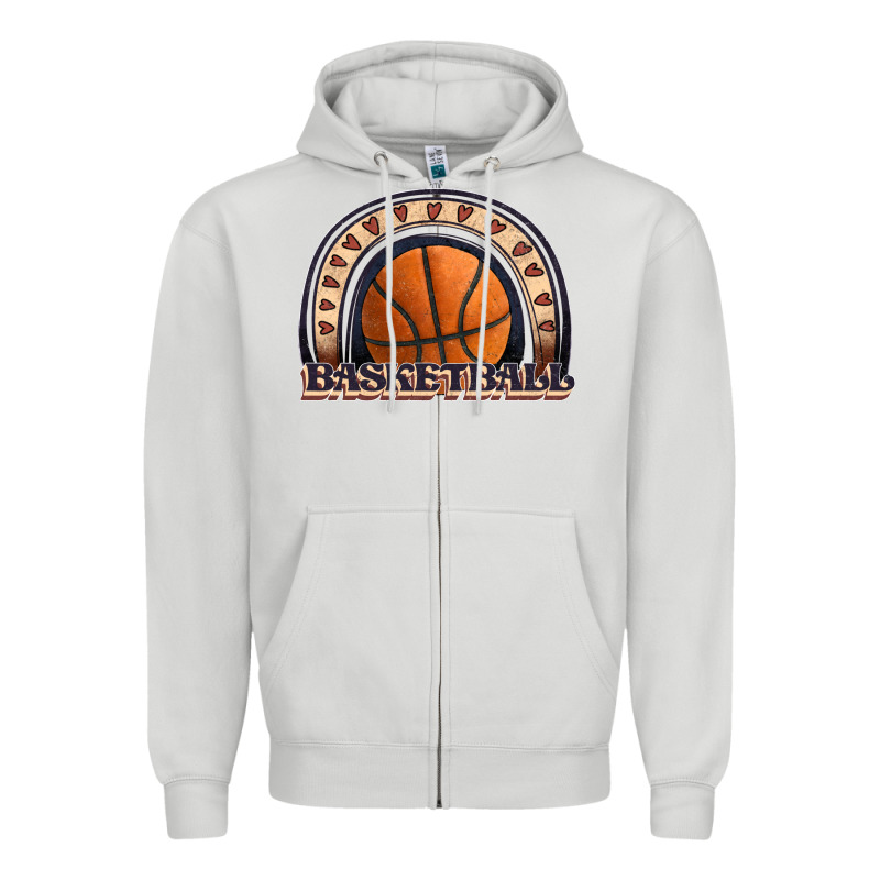 Basketball Rainbow Zipper Hoodie by JahusDesignShop | Teevron