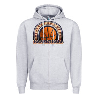 Heather Grey basketball rainbow Zipper Hoodie - JahusDesignShop