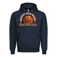 Navy basketball rainbow Zipper Hoodie - JahusDesignShop