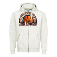 Oatmeal Heather basketball rainbow Zipper Hoodie - JahusDesignShop