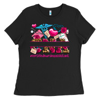 Black valentines day cna certified nursing assistant Ladies Tee - AdoDesignShop