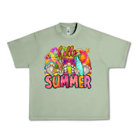 Oil Green hello summer gnomes Urban Heavy Tee - Zillion Design Studio