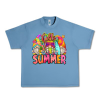 Pebble Blue hello summer gnomes Urban Heavy Tee - Zillion Design Studio