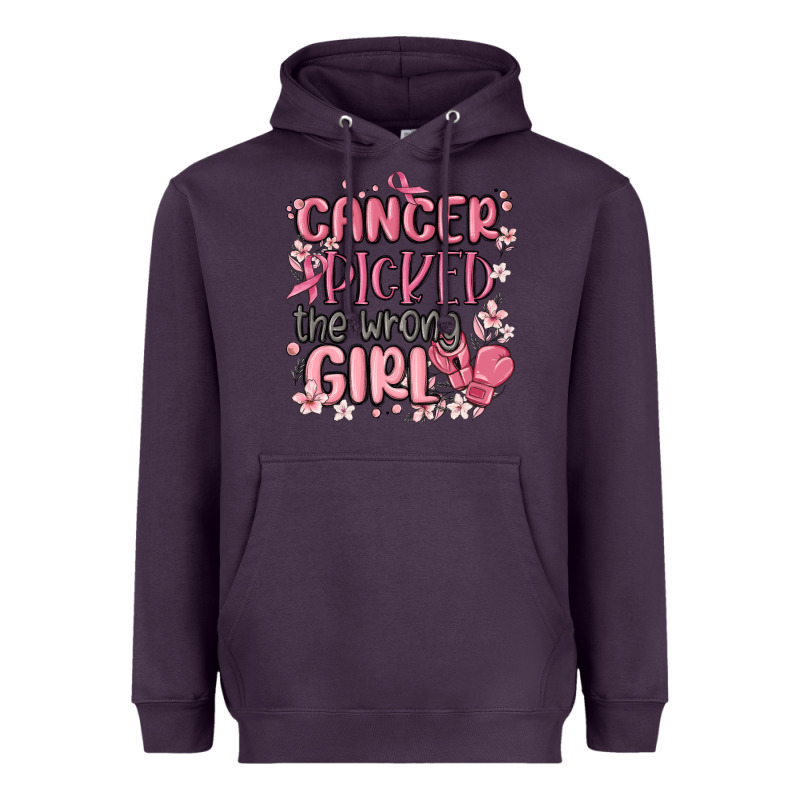 Cancer Picked The Wrong Girl Malia Heavyweight Hoodie by MaliasSmallBusiness | Teevron