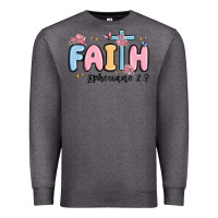 Charcoal Heather faith ephesians 2 8 Premium Sweatshirt - MaliasSmallBusiness
