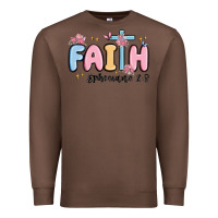 Chestnut faith ephesians 2 8 Premium Sweatshirt - MaliasSmallBusiness