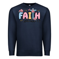 Navy faith ephesians 2 8 Premium Sweatshirt - MaliasSmallBusiness