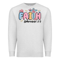 Oatmeal Heather faith ephesians 2 8 Premium Sweatshirt - MaliasSmallBusiness