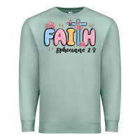 Seafoam faith ephesians 2 8 Premium Sweatshirt - MaliasSmallBusiness