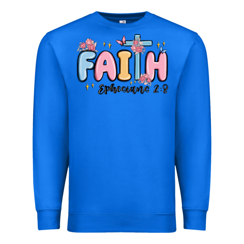 Faith Ephesians 2 8 Premium Sweatshirt by MaliasSmallBusiness | Teevron
