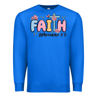 True Royal faith ephesians 2 8 Premium Sweatshirt - MaliasSmallBusiness