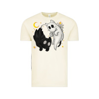 Vintage Arctic Ghost Cats with Balance Halloween Vintage Tee - texasbilliewilder
