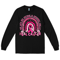 Black heal cancer rainbow Long Sleeve Tee - JahusDesignShop