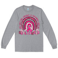 Heather Grey heal cancer rainbow Long Sleeve Tee - JahusDesignShop