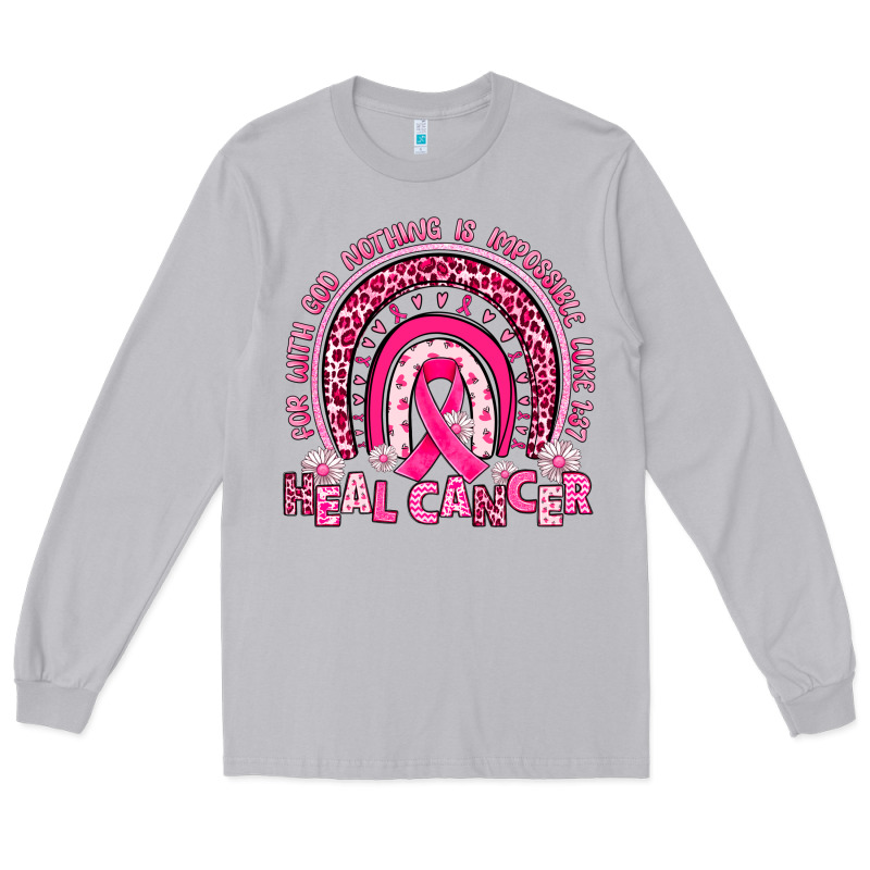 Heal Cancer Rainbow Long Sleeve Tee by JahusDesignShop | Teevron