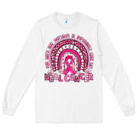 White heal cancer rainbow Long Sleeve Tee - JahusDesignShop