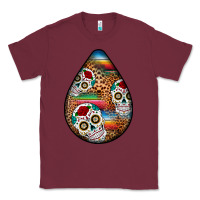 Burgundy mexican teardrop  2 Classic Tee - BundleAndBundleShop