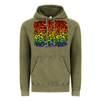 Vintage Olive pride leopard background lgbt Vintage Hoodie - texasbilliewilder