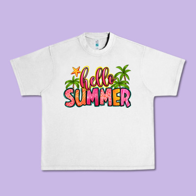 Hello Summer Urban Heavy Tee Designed By Zillion Design Studio