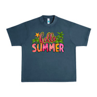 Midnight Navy hello summer Urban Heavy Tee - Zillion Design Studio