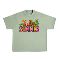 Oil Green hello summer Urban Heavy Tee - Zillion Design Studio