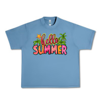 Pebble Blue hello summer Urban Heavy Tee - Zillion Design Studio
