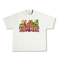 Pistachio hello summer Urban Heavy Tee - Zillion Design Studio