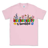 Bubblegum Pink neurodiversity is beautiful Classic Tee - JahusDesignShop