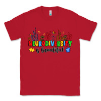 Red neurodiversity is beautiful Classic Tee - JahusDesignShop