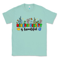 Seafoam neurodiversity is beautiful Classic Tee - JahusDesignShop