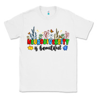 White neurodiversity is beautiful Classic Tee - JahusDesignShop