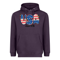 Plum usa since 1776 Heavyweight Hoodie - MaliasSmallBusiness