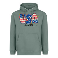 Sage usa since 1776 Heavyweight Hoodie - MaliasSmallBusiness